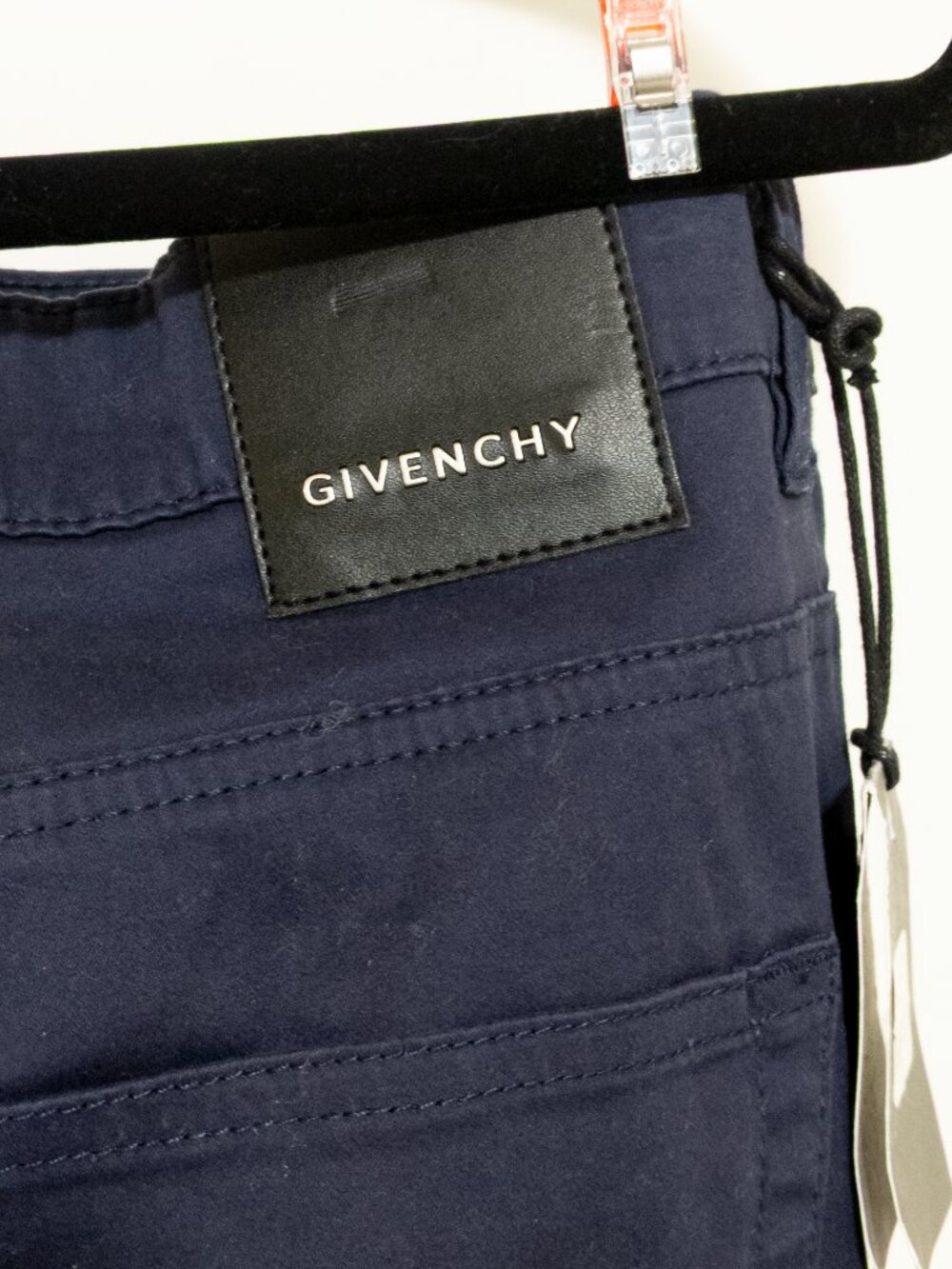 NWT Givenchy Navy Blue Mens Trousers Chinos Size 33 32 Modern Fit Luxury Casual - Picture 3 of 7